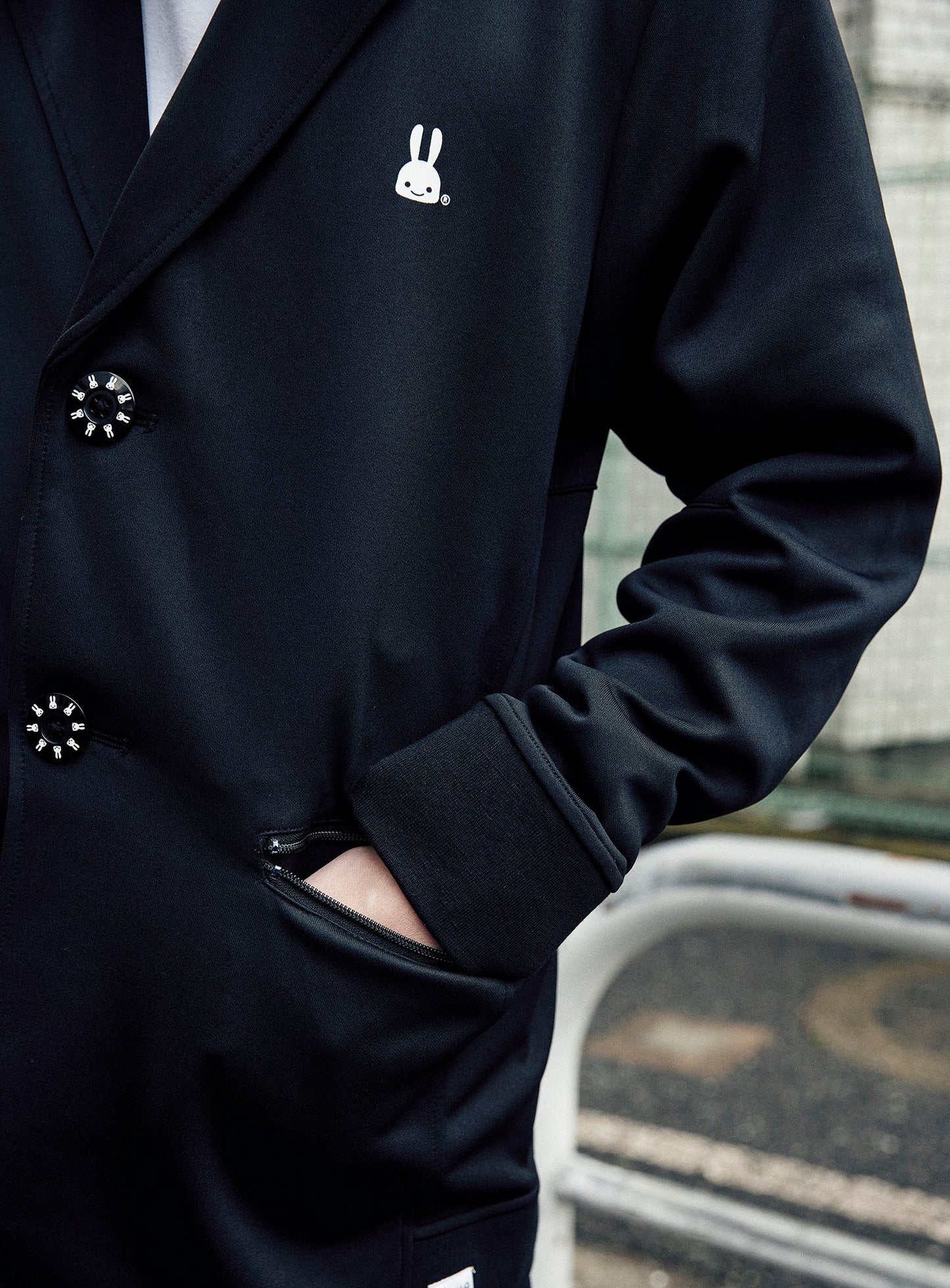 ジャージのテーラードジャケット