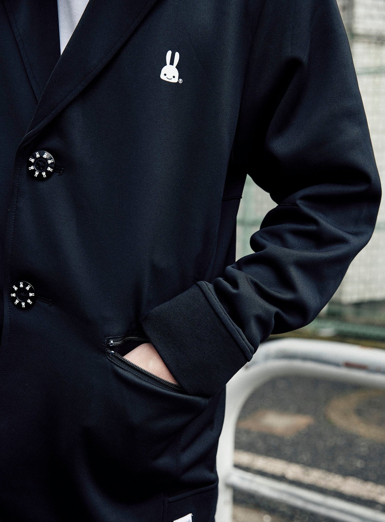 ジャージのテーラードジャケット