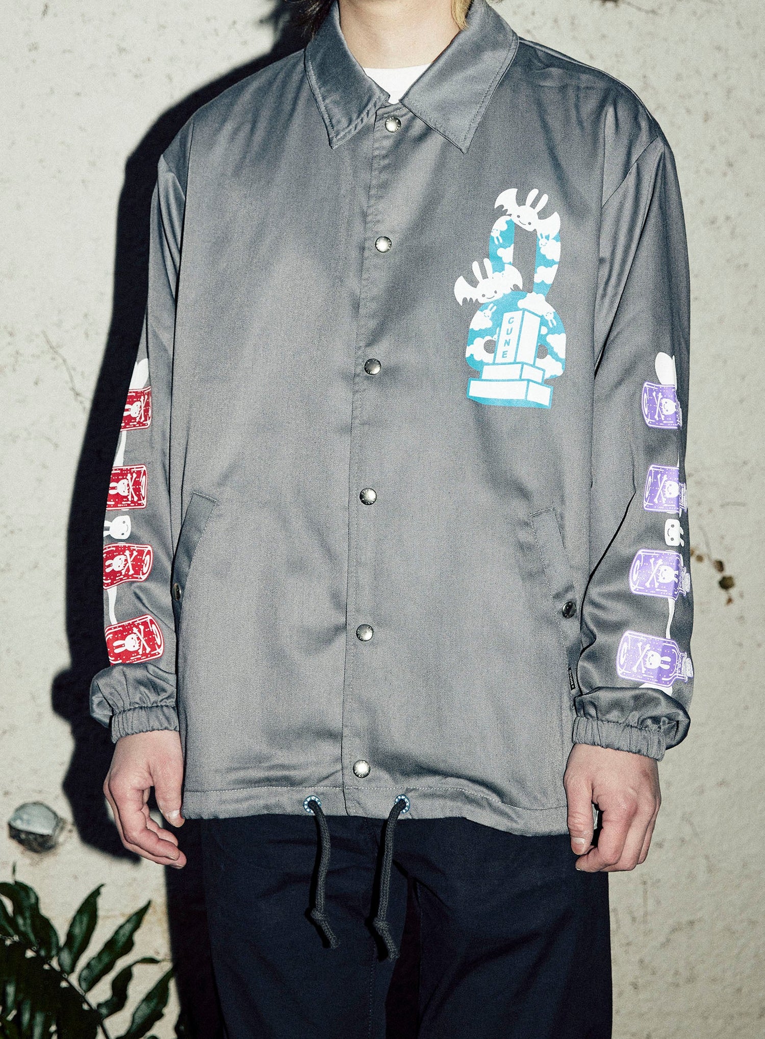 30th ANNIV ツイルコーチジャケット お墓remix