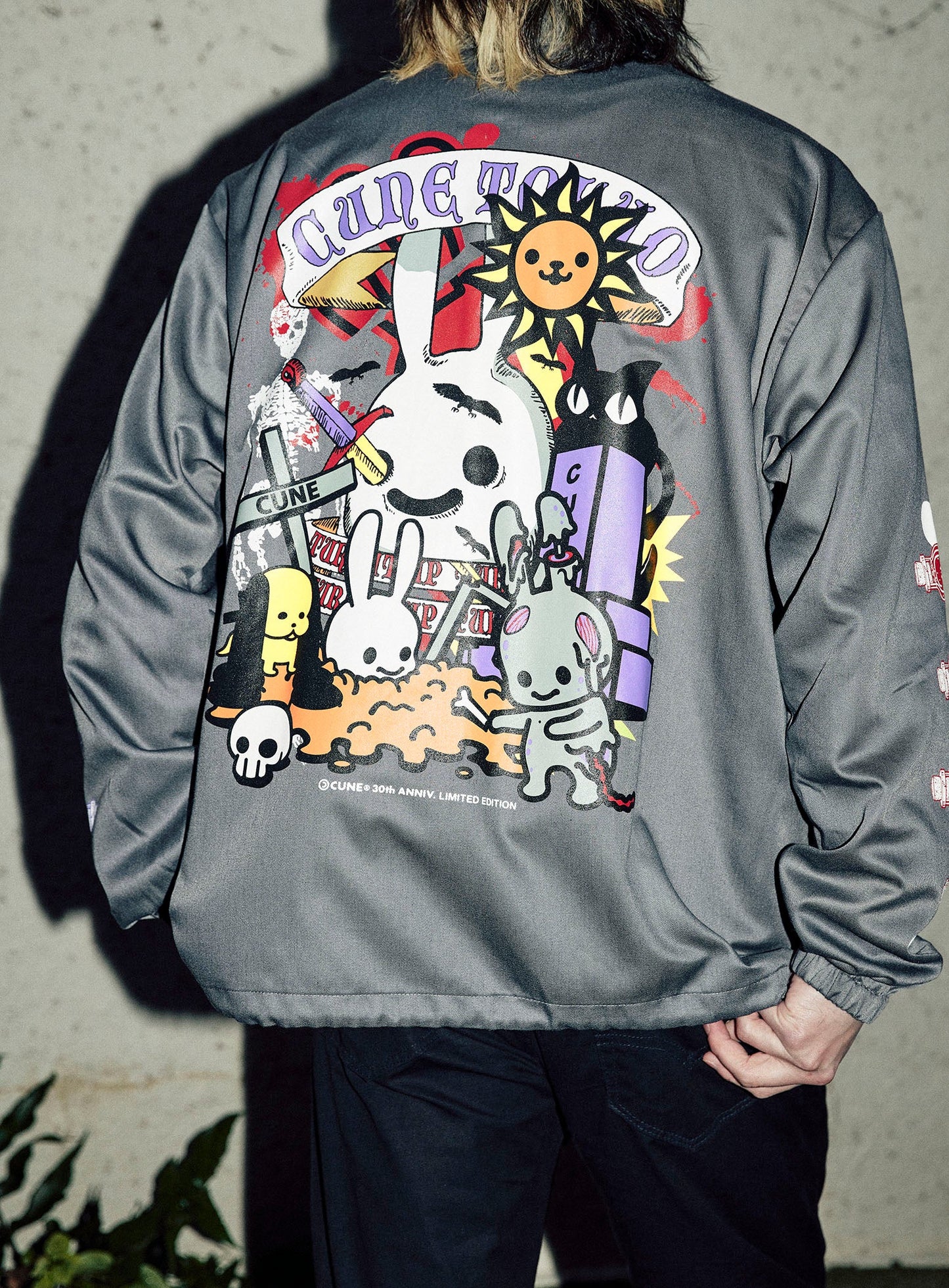 30th ANNIV ツイルコーチジャケット お墓remix