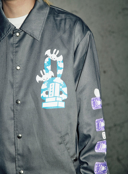 30th ANNIV ツイルコーチジャケット お墓remix