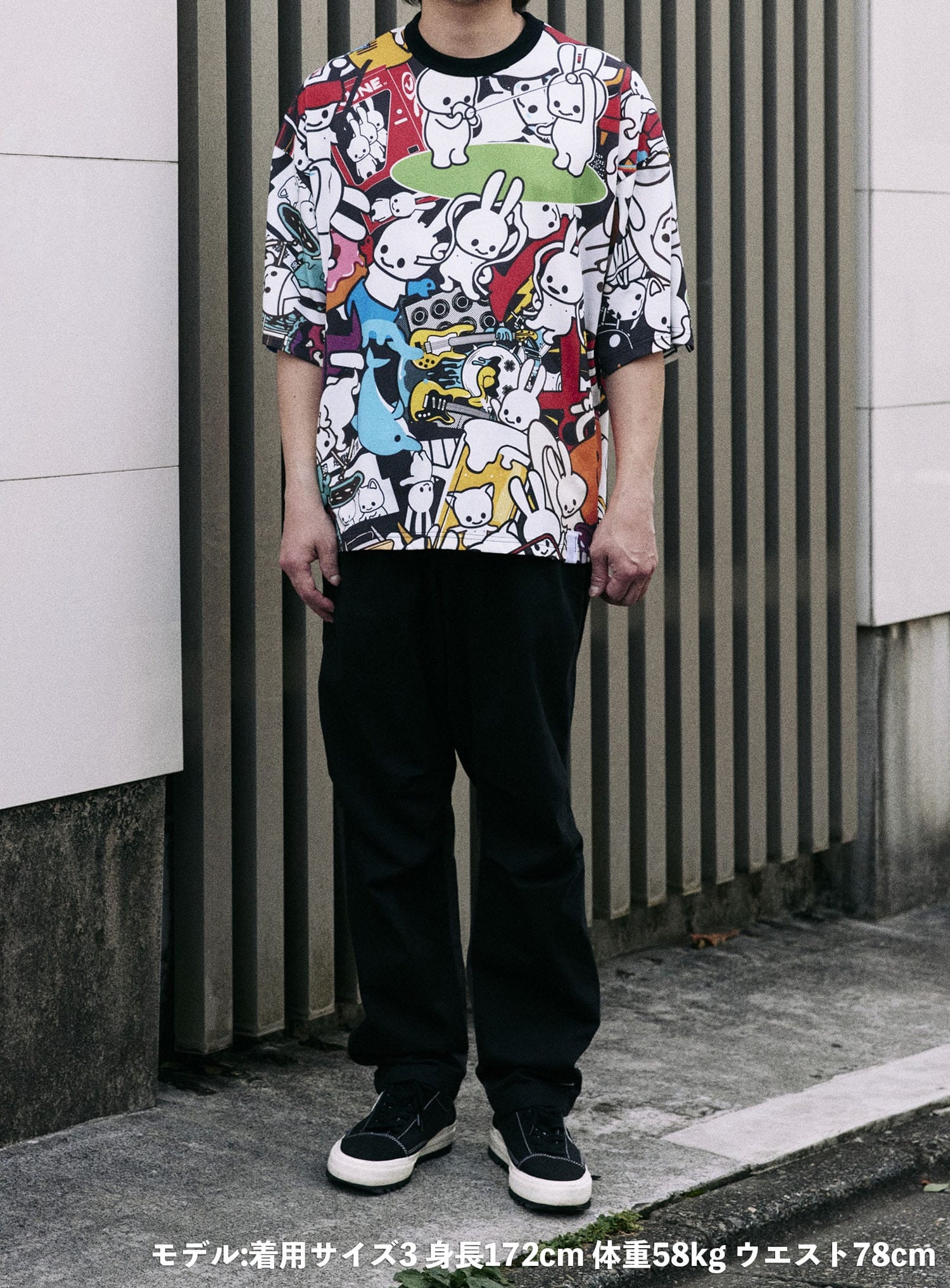 ビッグTシャツ うさちゃんいっぱい