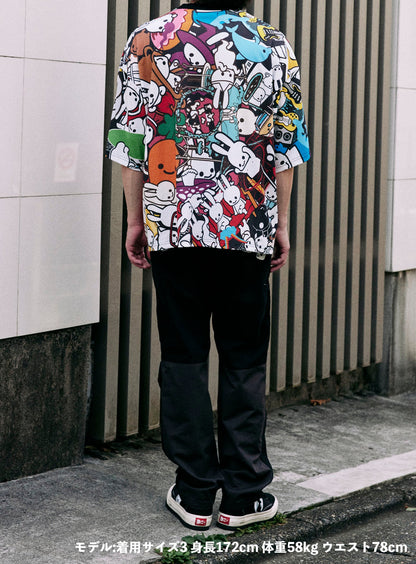 ビッグTシャツ うさちゃんいっぱい