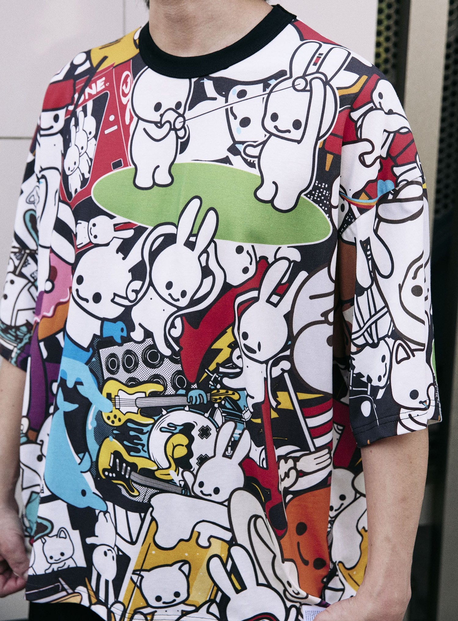 ビッグTシャツ うさちゃんいっぱい
