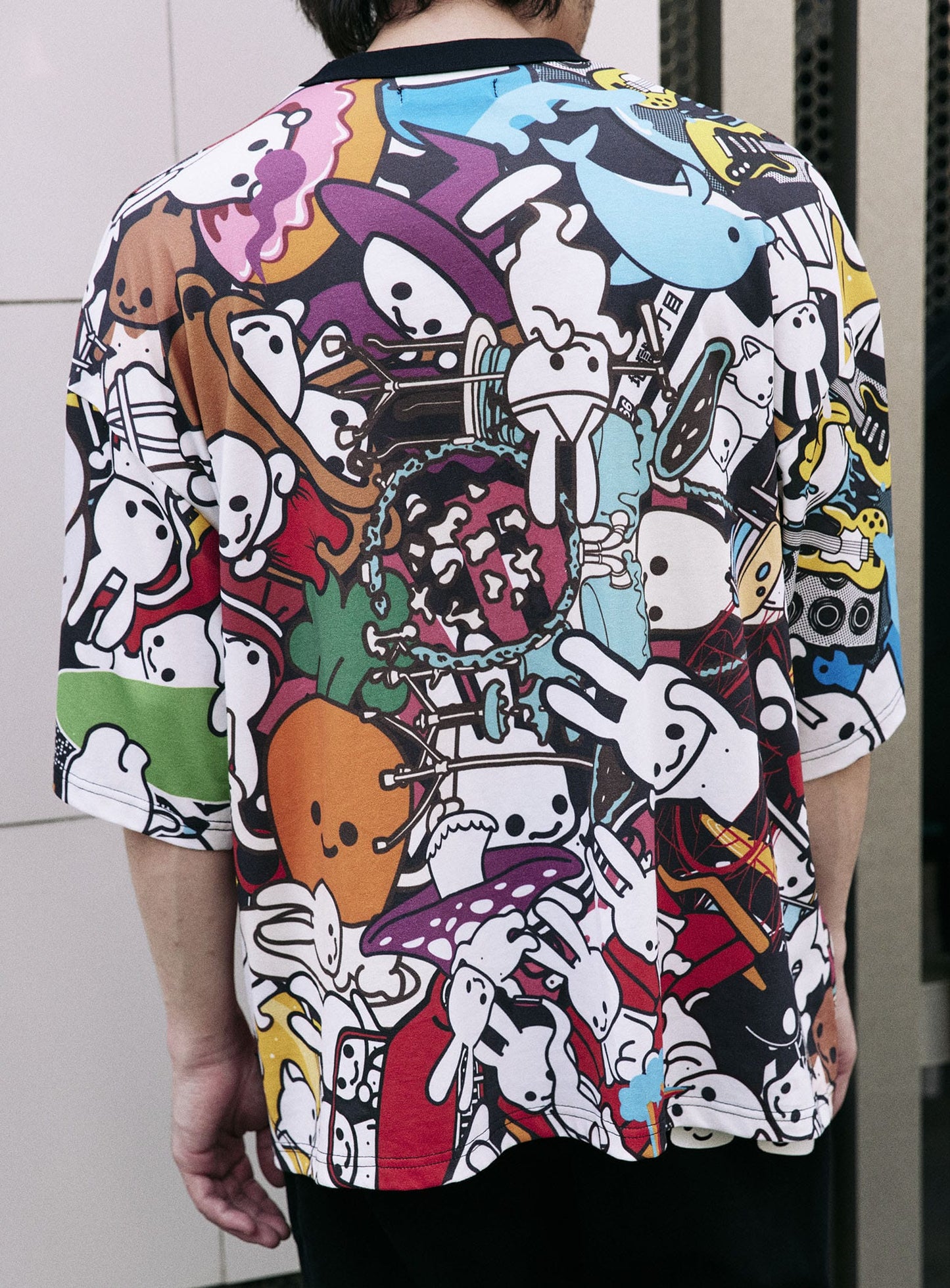 ビッグTシャツ うさちゃんいっぱい