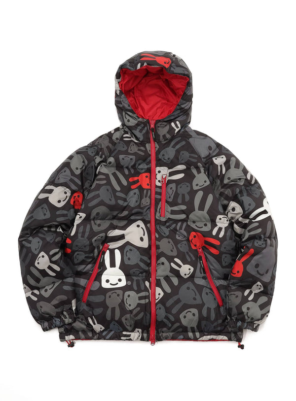 ぐにゃぐにゃウサギのリバーシブルダウンジャケット