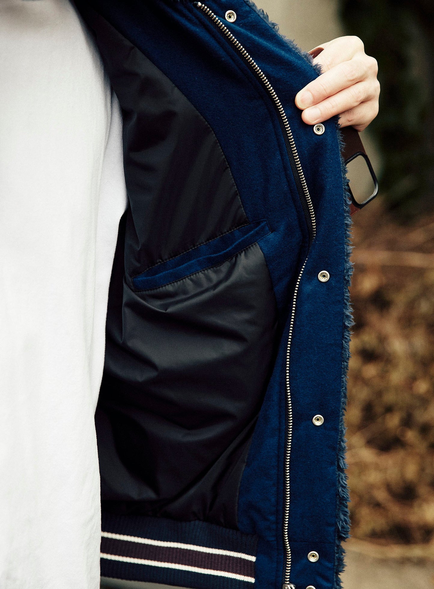 ボアフリースブルゾン