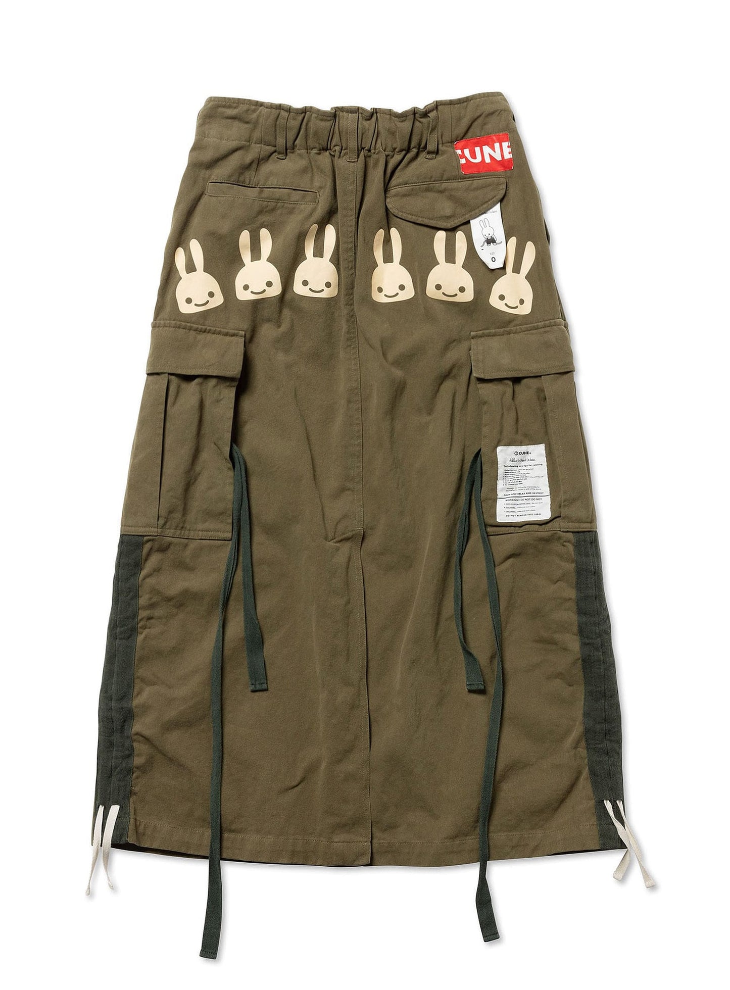 CUNE RELAX WORK ミリタリー風カーゴスカート