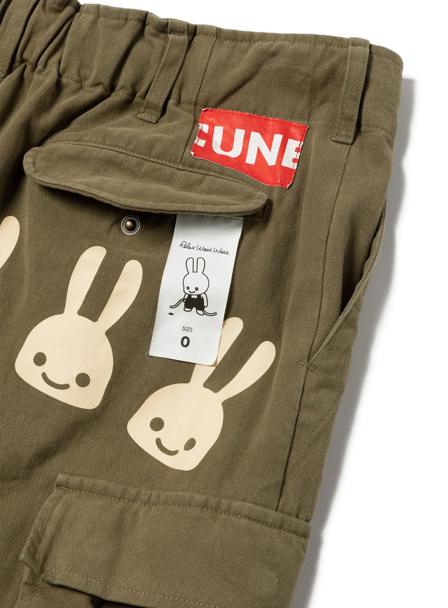 CUNE RELAX WORK ミリタリー風カーゴスカート