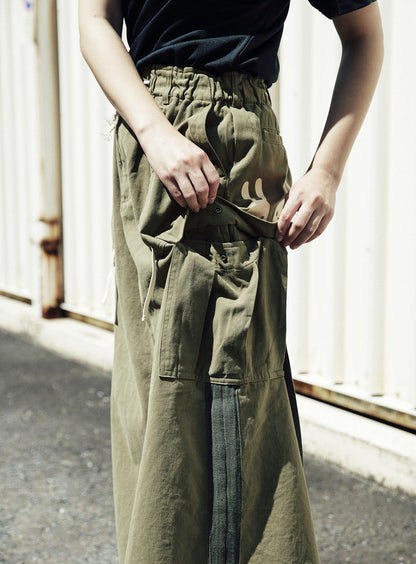 CUNE RELAX WORK ミリタリー風カーゴスカート