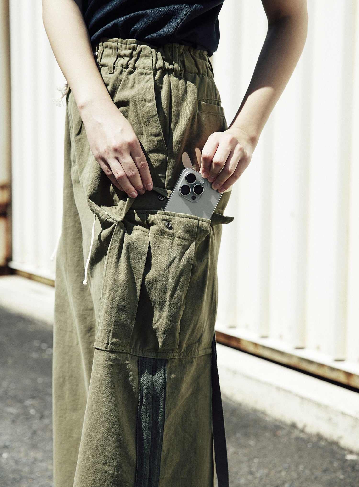 CUNE RELAX WORK ミリタリー風カーゴスカート