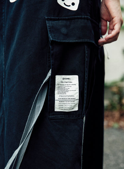 CUNE RELAX WORK ミリタリー風カーゴスカート