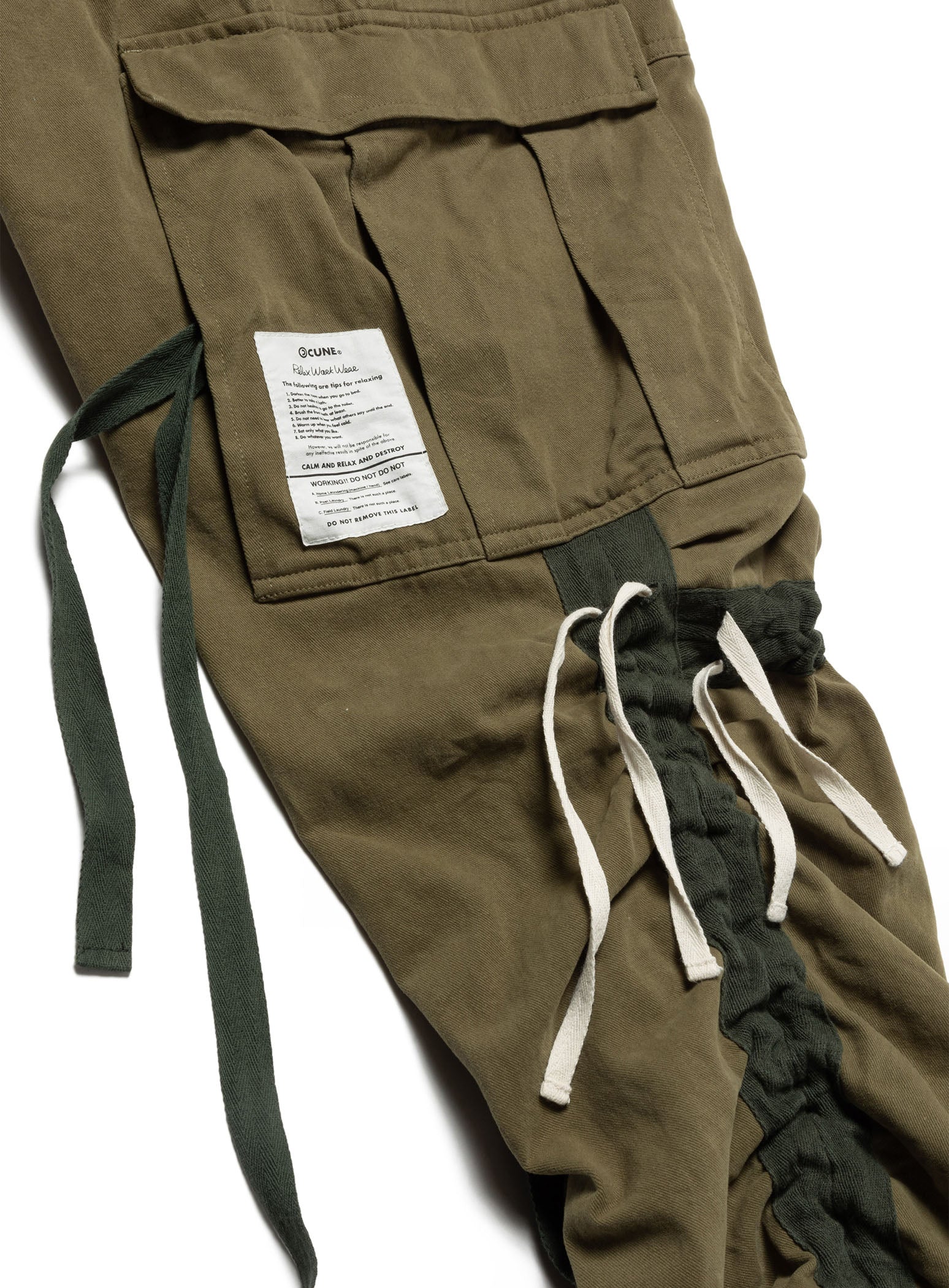 CUNE RELAX WORK WEARミリタリー風カーゴパンツ