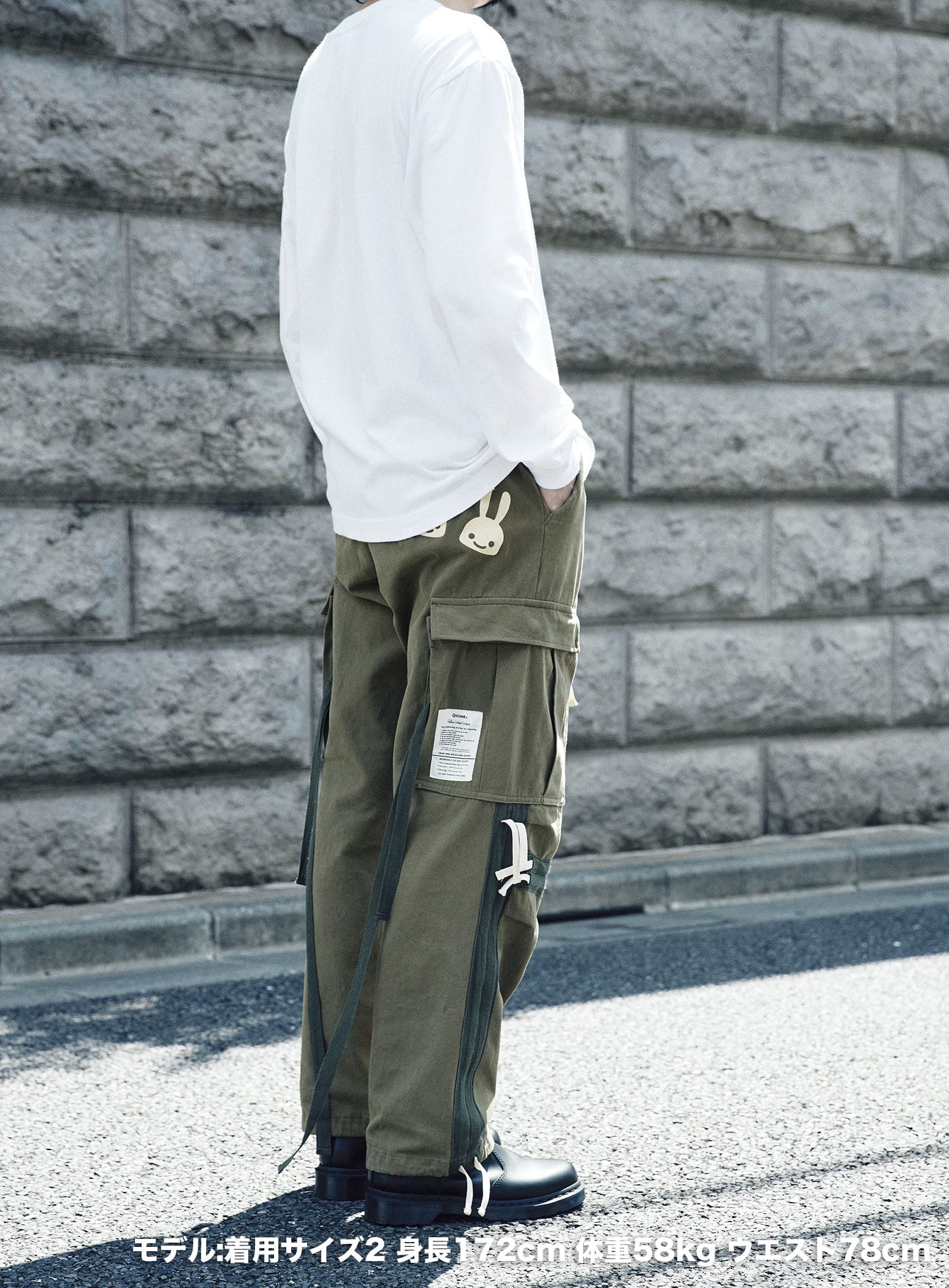 CUNE RELAX WORK WEARミリタリー風カーゴパンツ CUNE RELAX WORK WEARミリタリー風カーゴパンツ