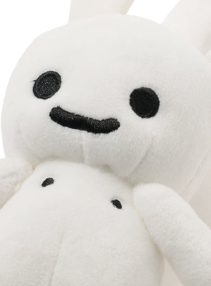 うさちゃん1匹帆布ショルダートートバッグ S