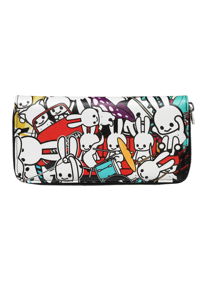 うさちゃんいっぱいプリントロングウォレット