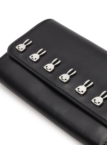 ショルダーレザースタッズウォレット U7