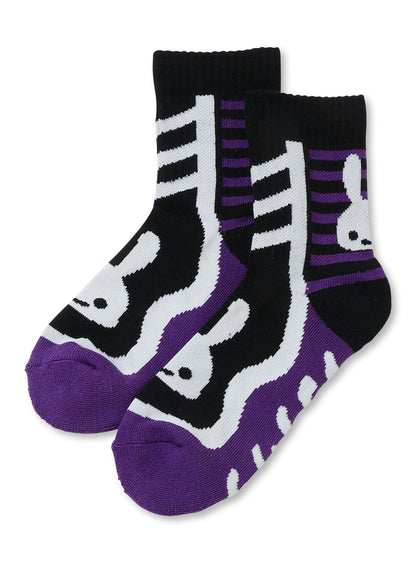 CUNEショートソックス アキレスボーダー