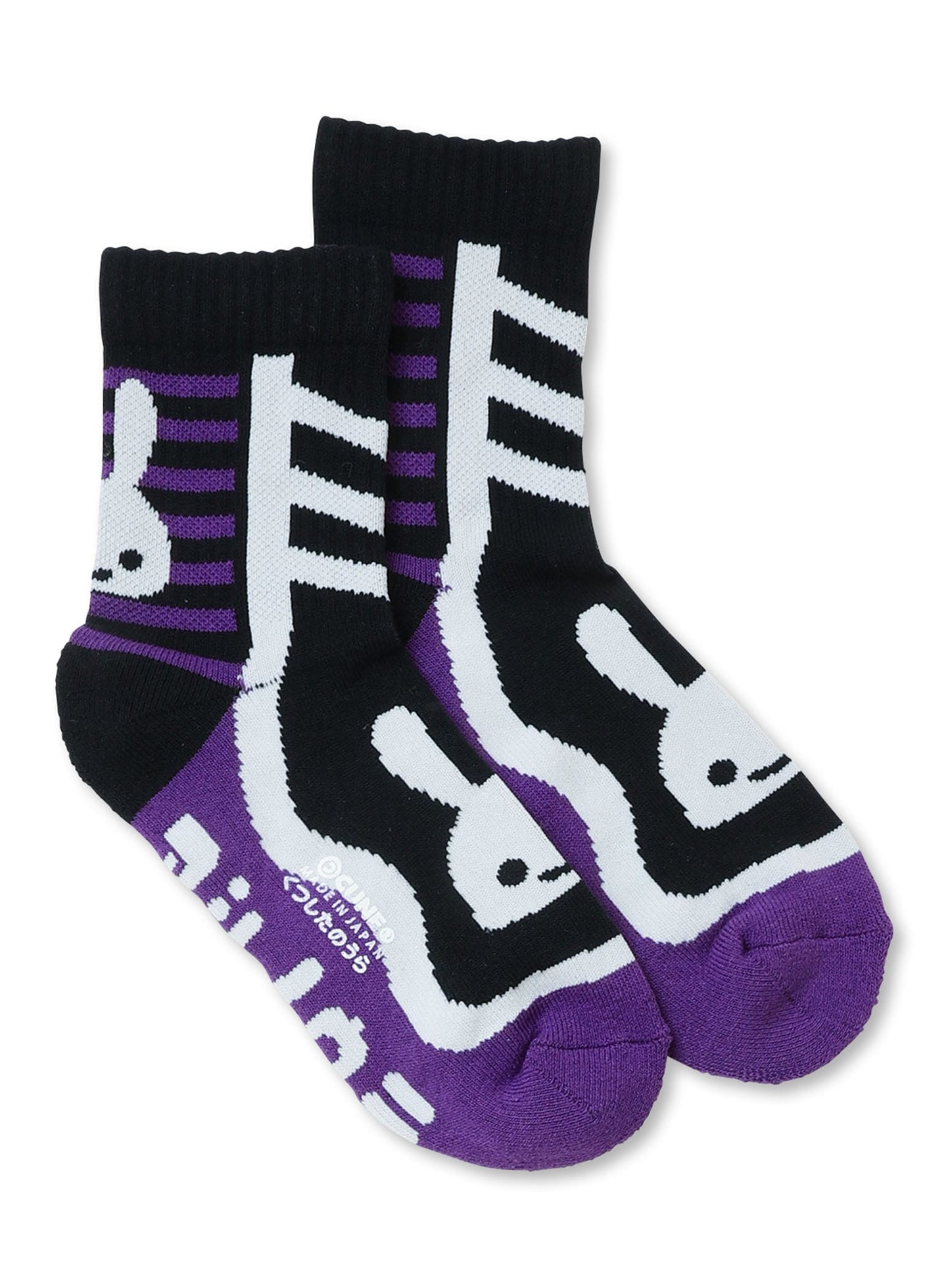 CUNEショートソックス アキレスボーダー