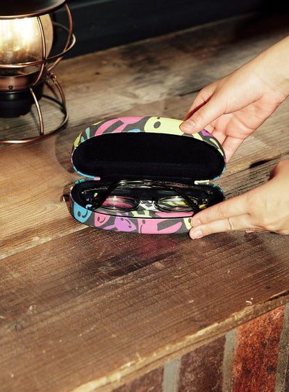 メガネケース ぐにゃぐにゃウサギ カラフル