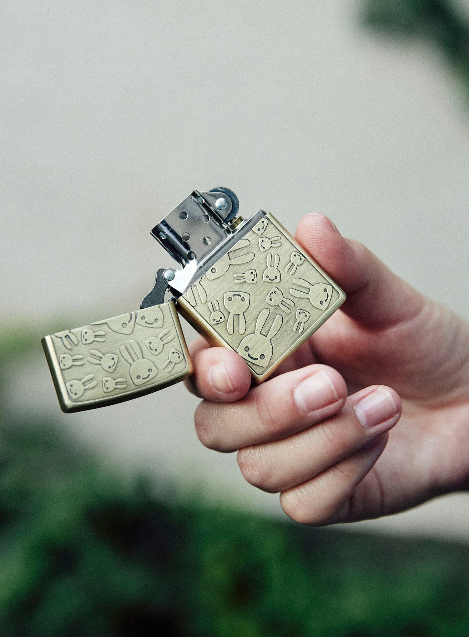 Zippoライター ウサギたくさん