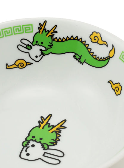 りゅうちゃんとウサギのラーメンどんぶり
