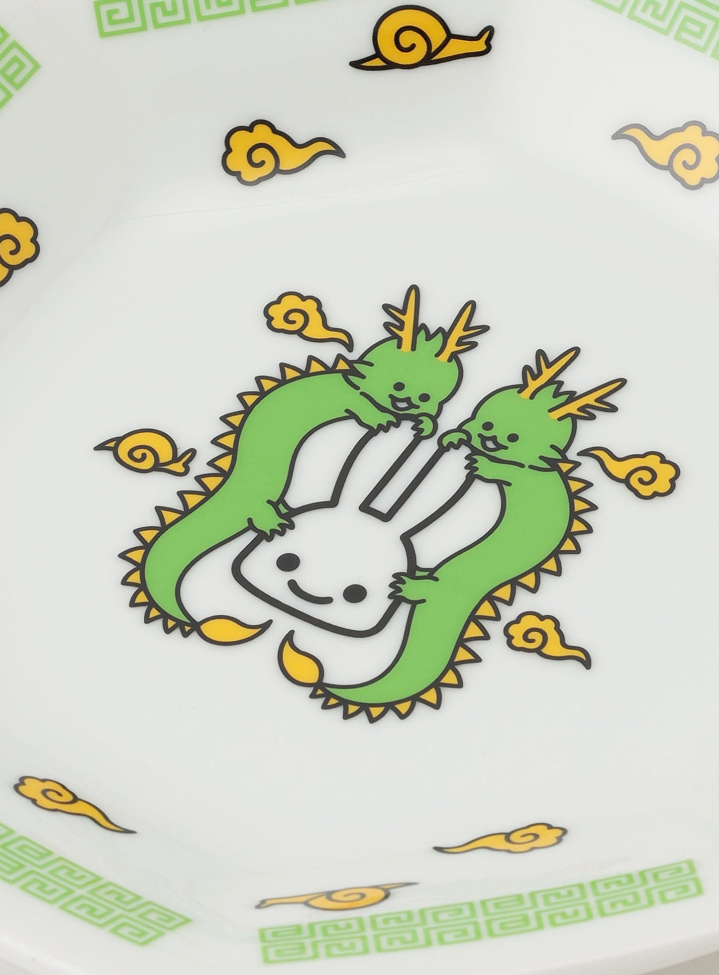 りゅうちゃんとウサギのチャーハン皿