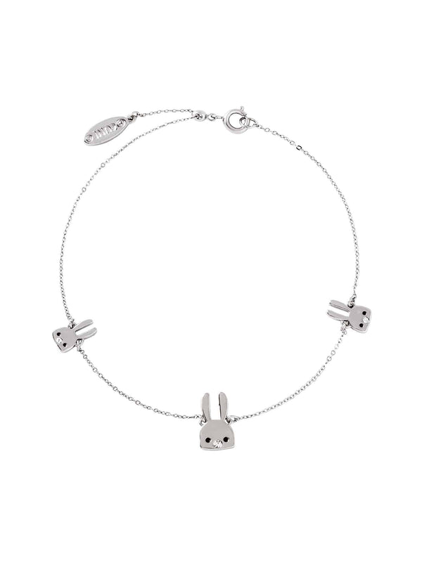 石を食べてるウサギブレスレット