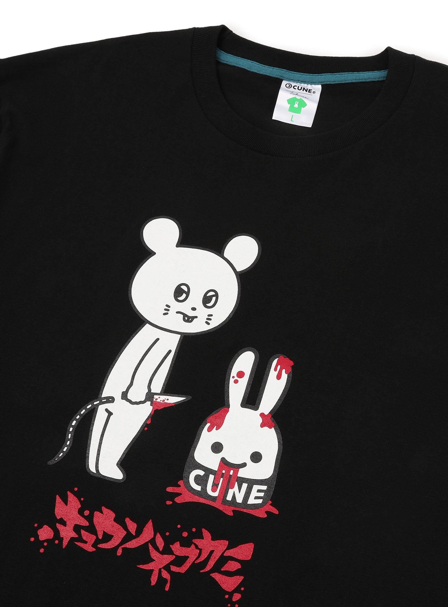 30th ANNIV T-SHIRTS キュウソネコカミ_ねずみくんとCUNEウサギ