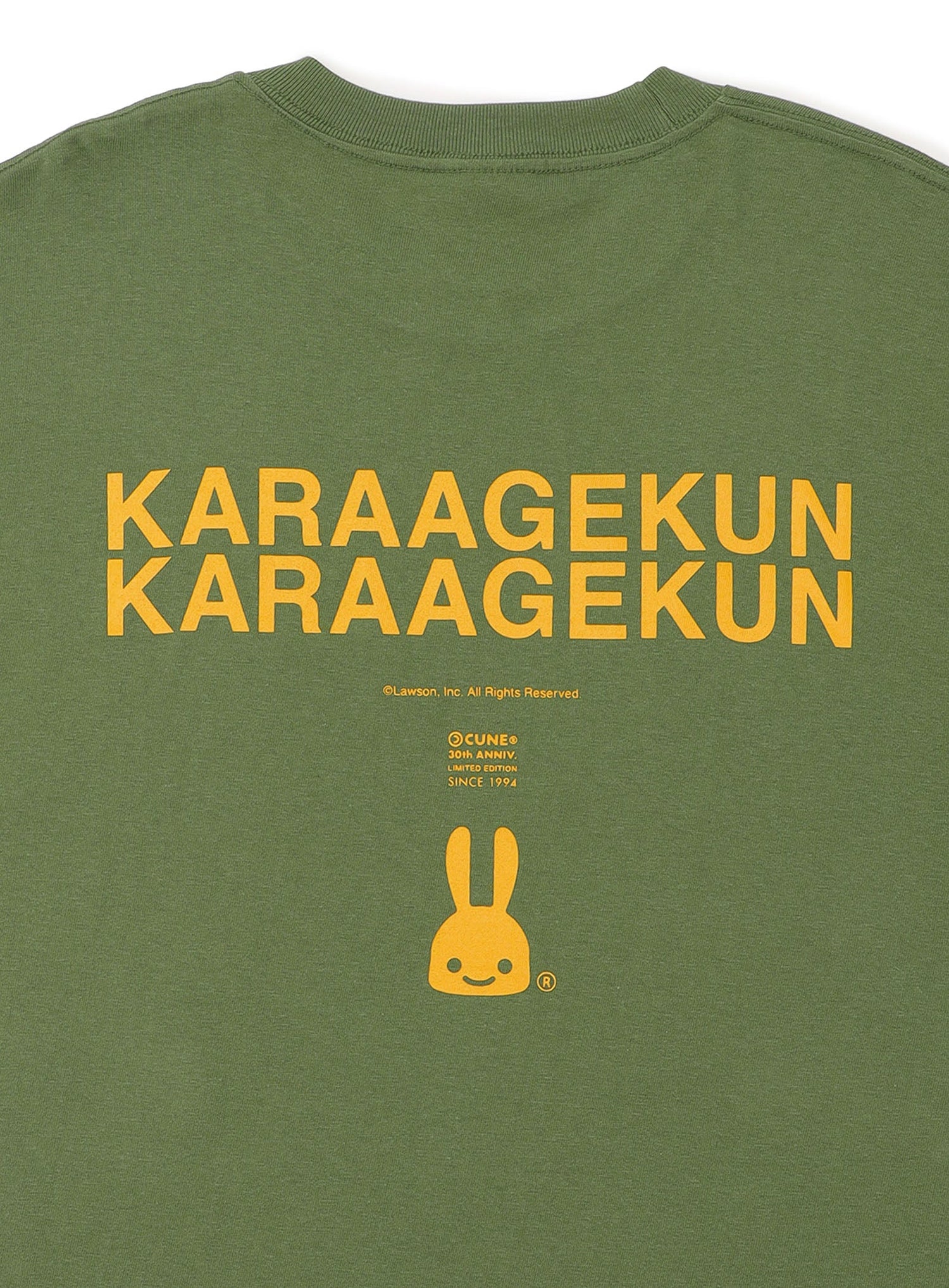 30th ANNIV T-SHIRTS からあげクンとCUNEウサギ