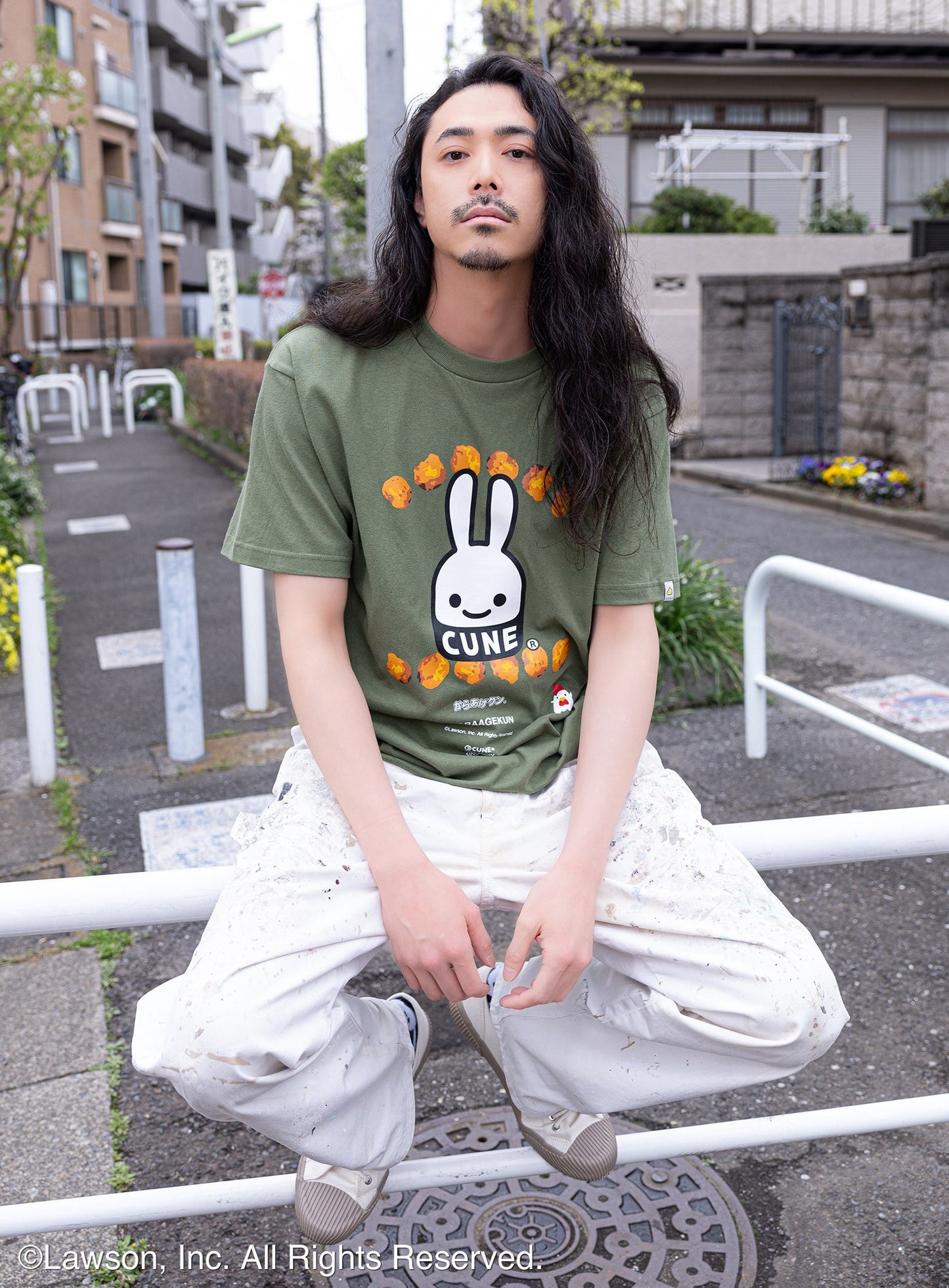 30th ANNIV T-SHIRTS からあげクンとCUNEウサギ
