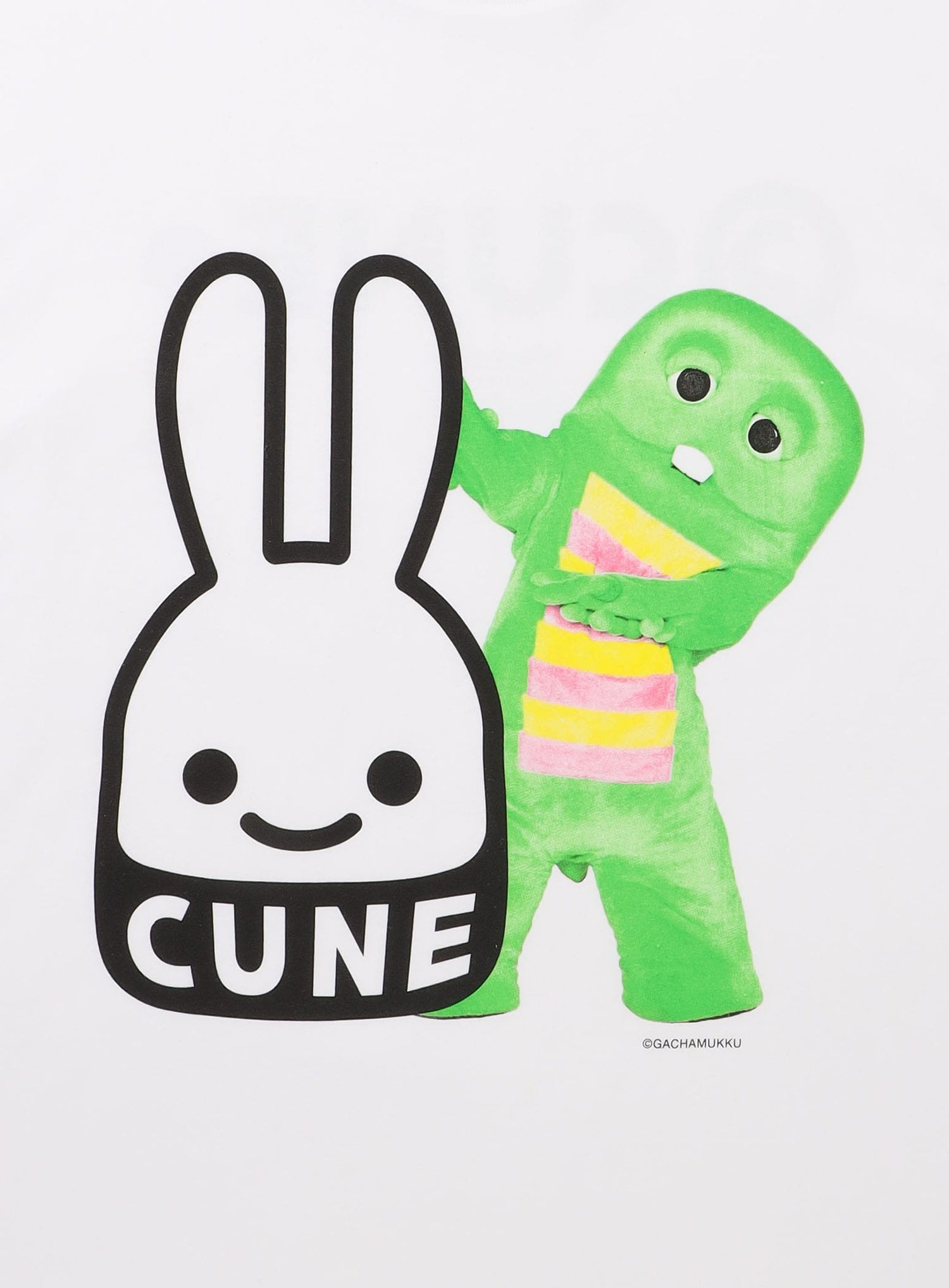 30th ANNIV T-SHIRTS ガチャピンとCUNEウサギ