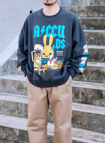 30th ANNIV ヘヴィウェイトビッグクルーネックスウェット ビールremix