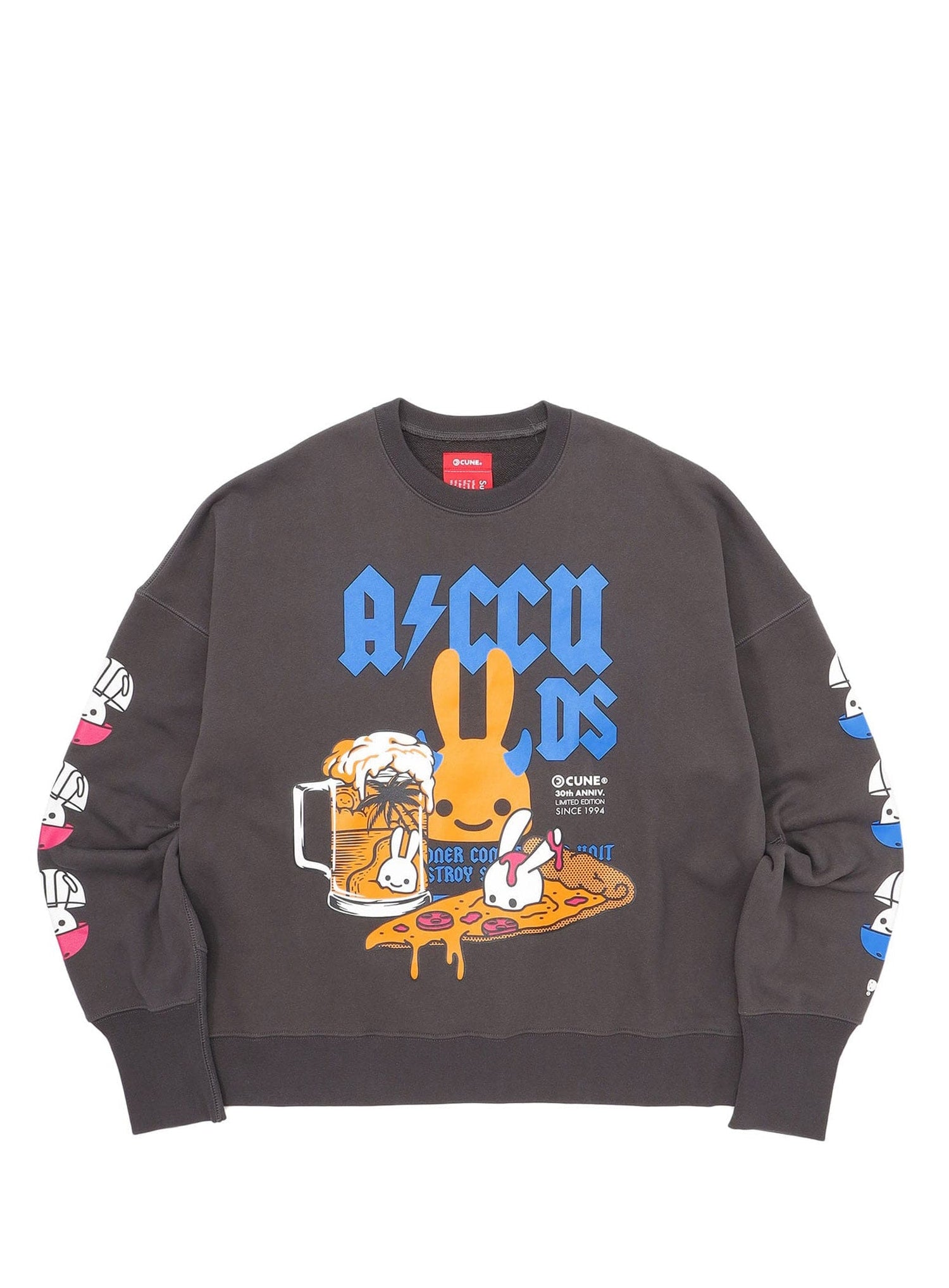 30th ANNIV ヘヴィウェイトビッグクルーネックスウェット ビールremix