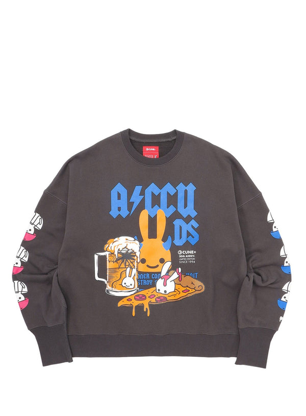 30th ANNIV ヘヴィウェイトビッグクルーネックスウェット ビールremix