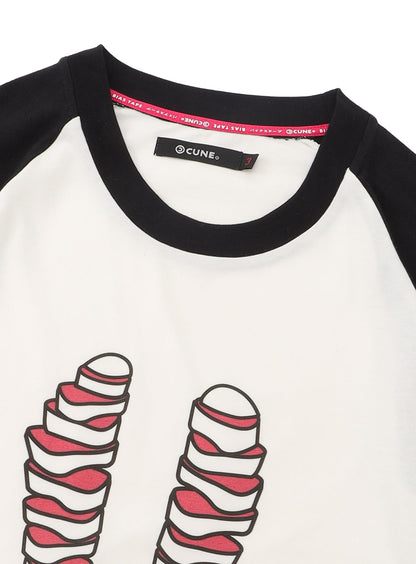 ラグランTシャツ 輪切り