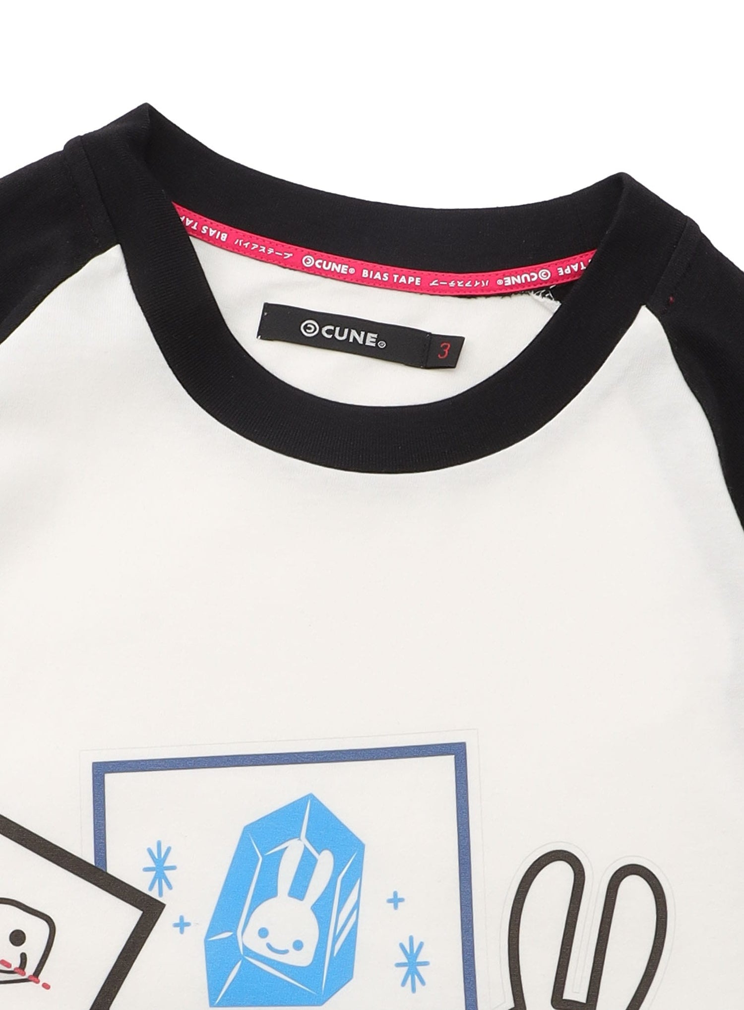 ラグランTシャツ 荷札シール