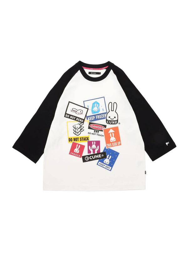 ラグランTシャツ 荷札シール