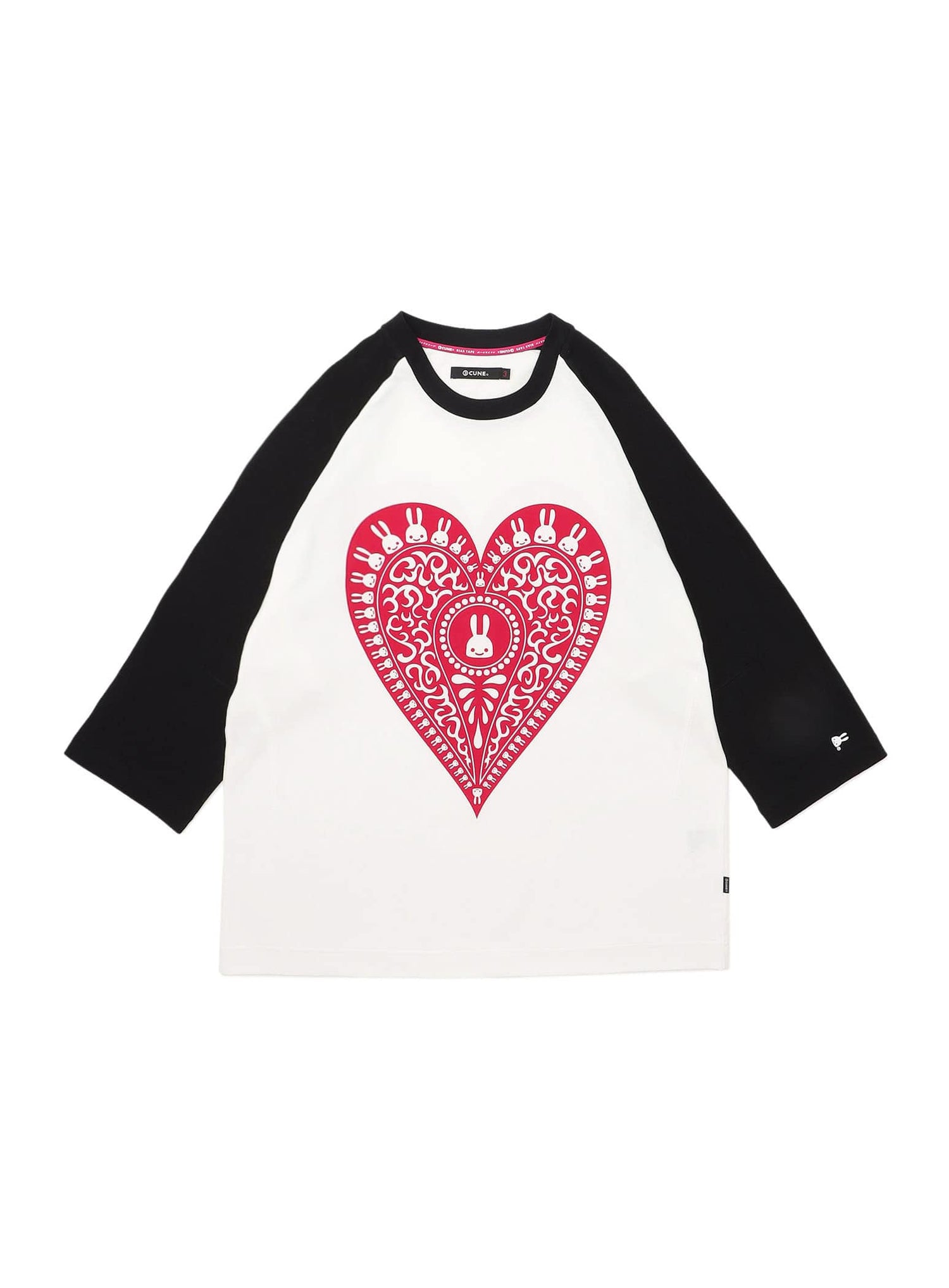 ラグランTシャツ ハート