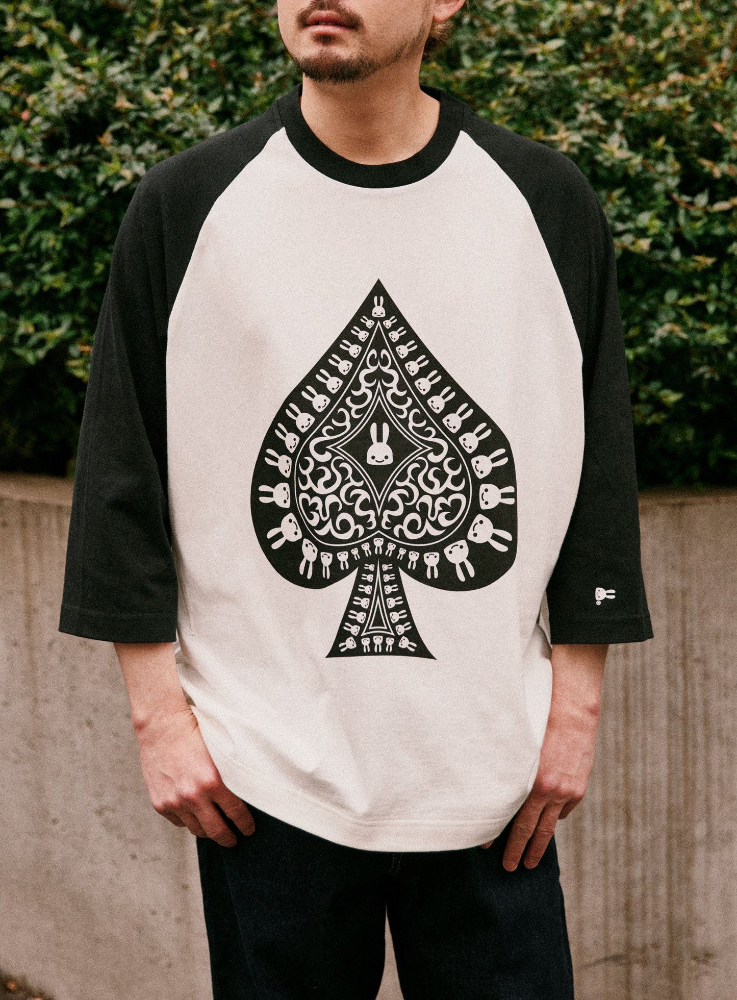 ラグランTシャツ スペード