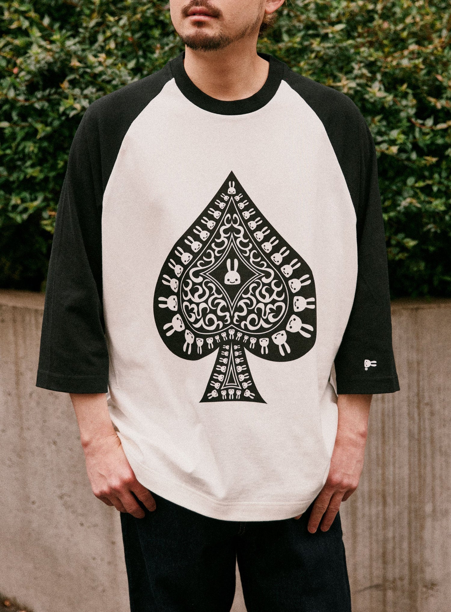 ラグランTシャツ スペード