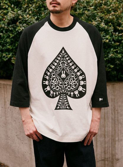 ラグランTシャツ スペード