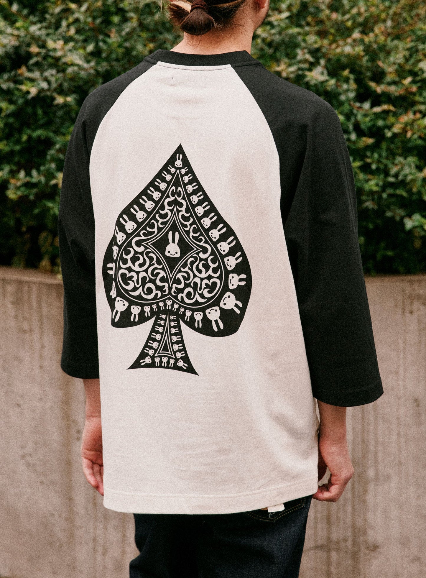 ラグランTシャツ スペード