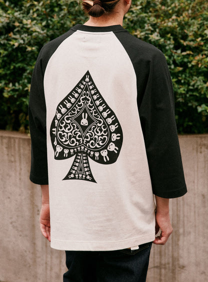 ラグランTシャツ スペード