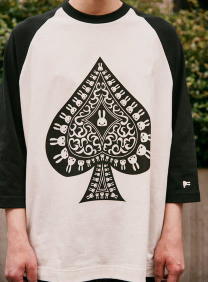 ラグランTシャツ スペード