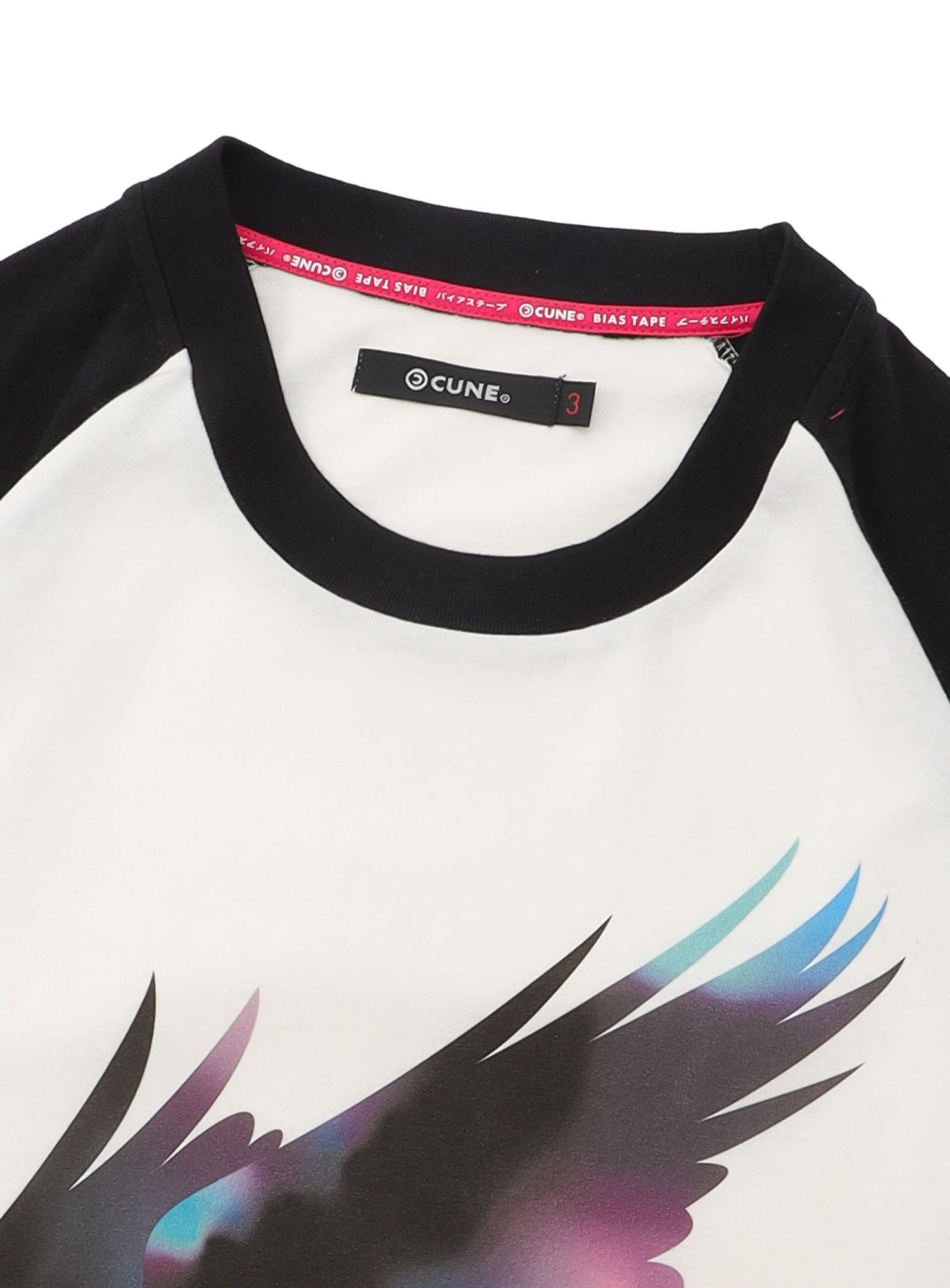 ラグランTシャツ カラス