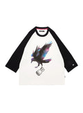 ラグランTシャツ カラス