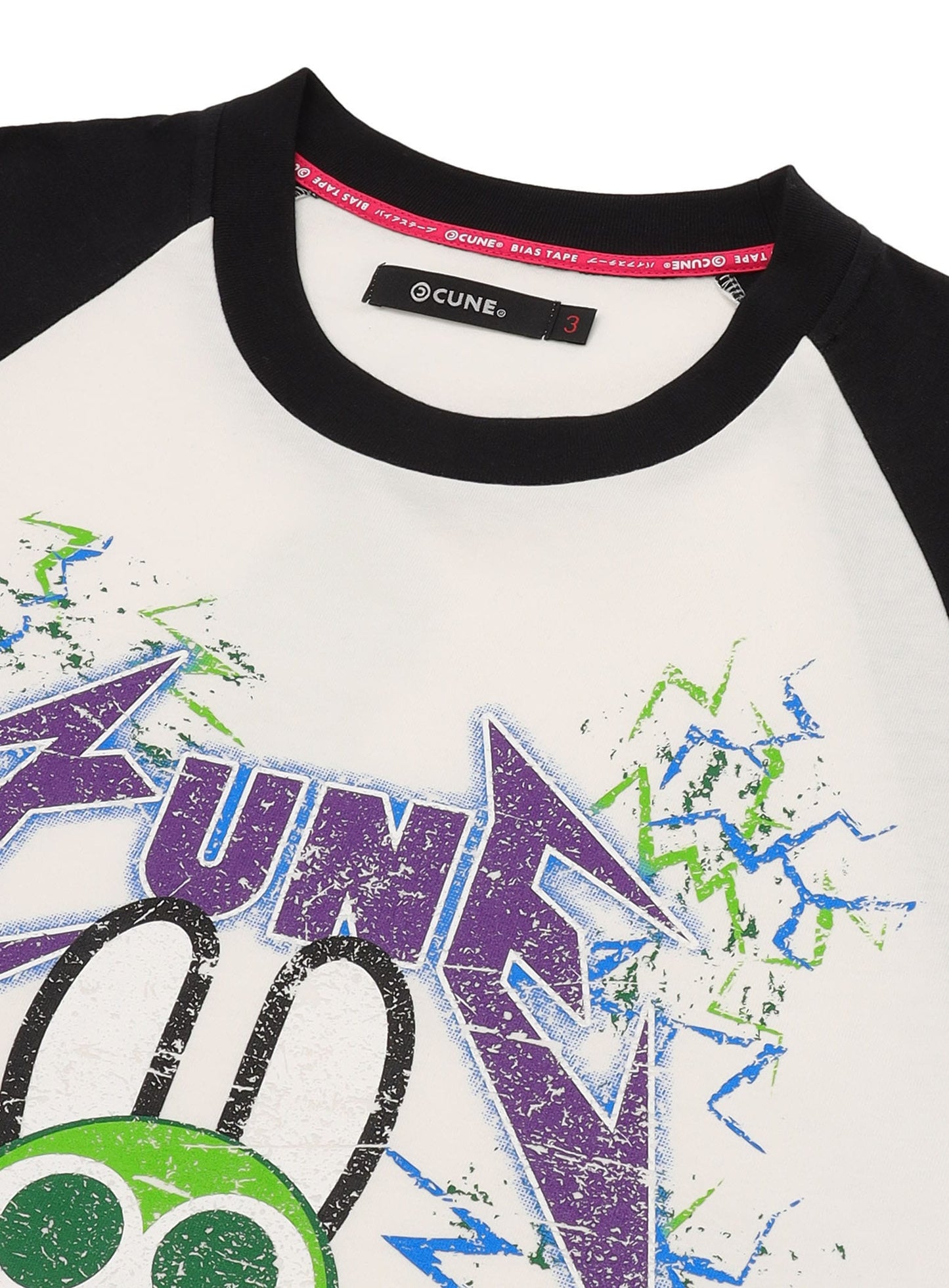 30th ANNIV ラグランTシャツ みどりぷよ 稲妻