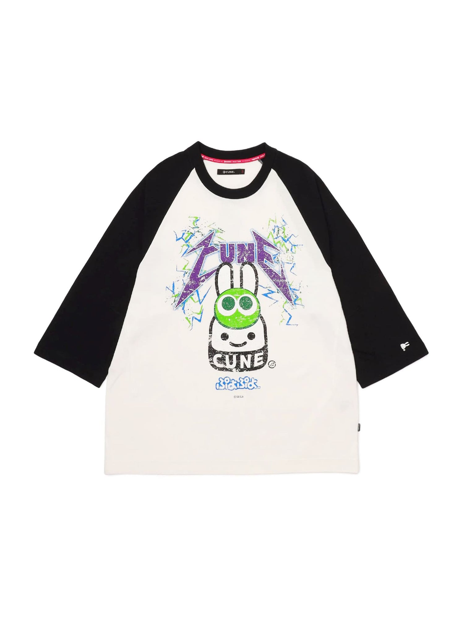 30th ANNIV ラグランTシャツ みどりぷよ 稲妻