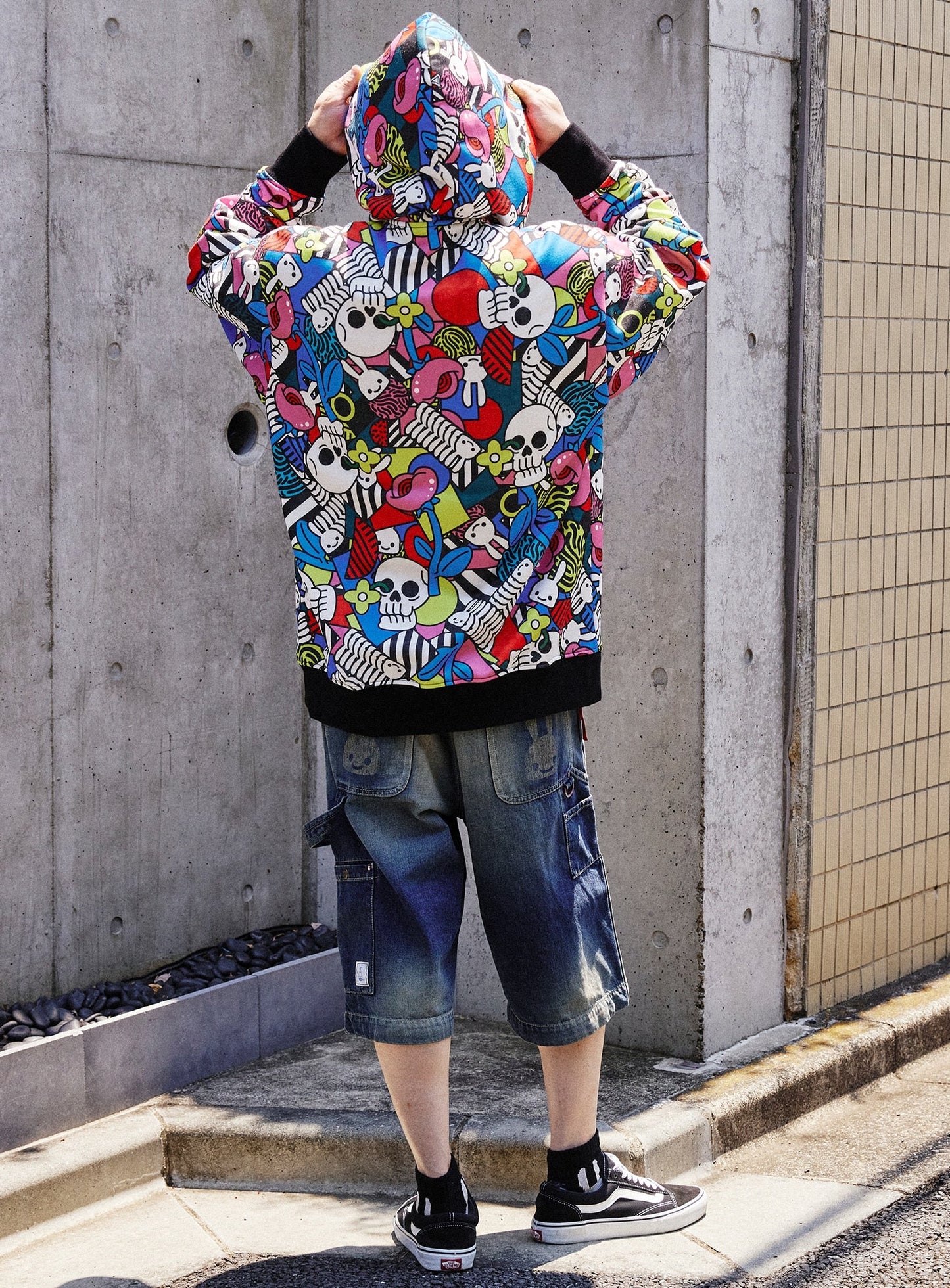 フラワードクロ パーカー